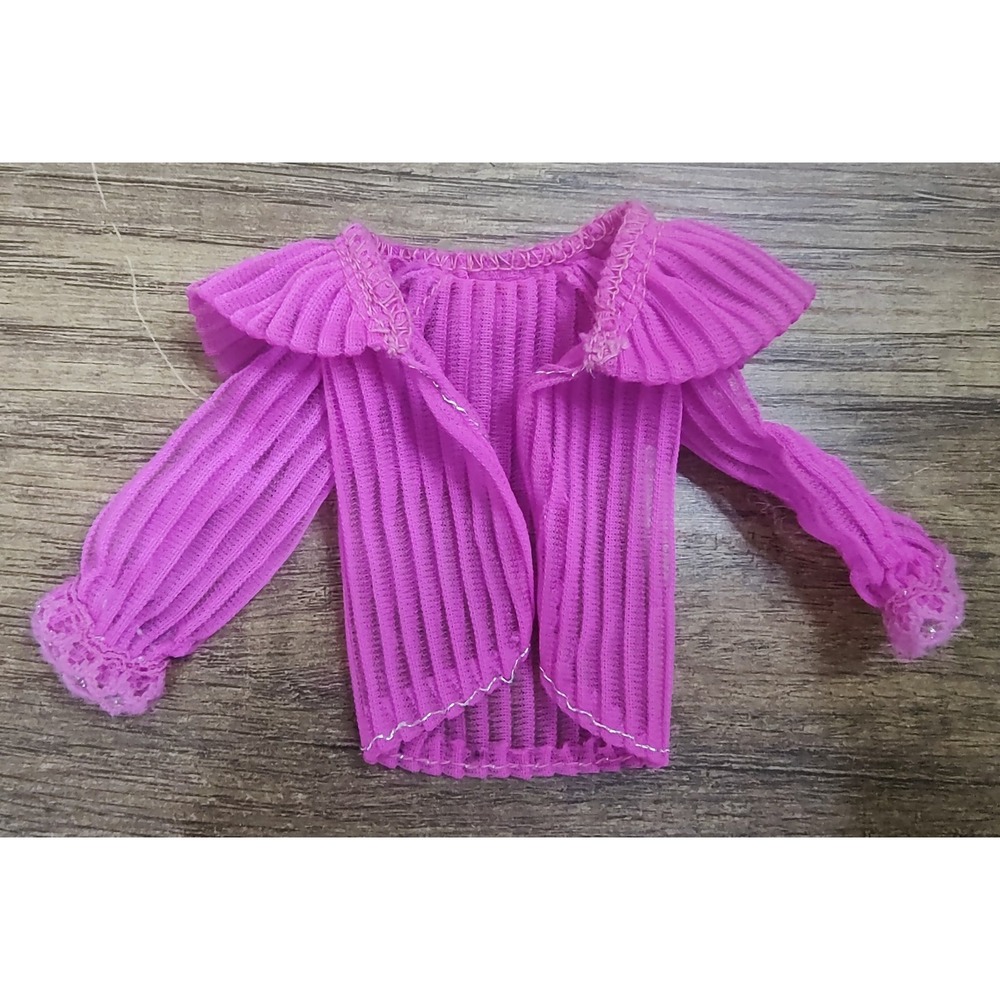 Barbie 1979 Beauty Secrets Superstar Era Hot Pink Jacket Top Only #1290 Vtg Z33